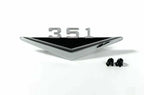 Fender Emblems Chrome Pair with Clips for 1964–1966 Ford Mustang V8