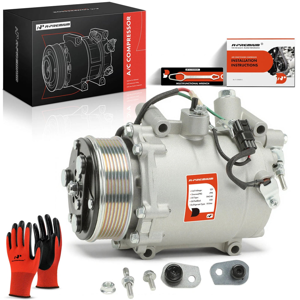 A/C Compressor with Clutch for Nissan Versa (2020–2025) Acura TSX (2009–2014)