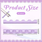 Nail Art Brush Holder 6 Slot Organizer Rack for Beauty Tools 8cm