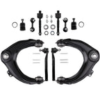 10x Front Upper Control Arms Sway Bar Tie Rods Kit for Honda Accord (1998–2002)