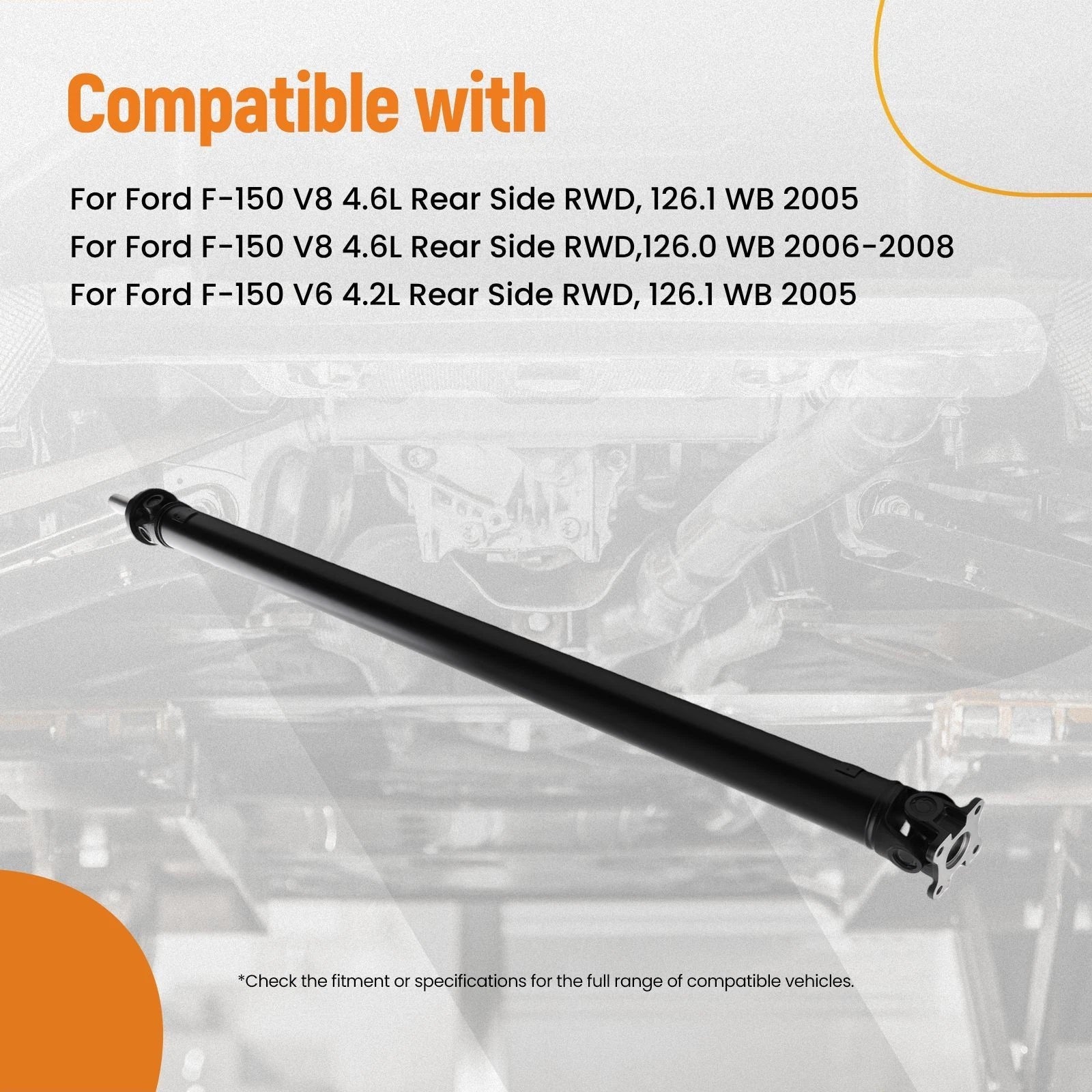 Rear Driveshaft Prop Shaft for Ford F-150 (2004–2008) RWD