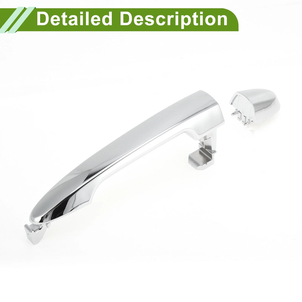 Exterior Door Handle for Hyundai Kia Rondo (2007–2012) No. 836501D010 Silver Tone