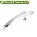 Exterior Door Handle for Hyundai Kia Rondo (2007–2012) No. 836501D010 Silver Tone