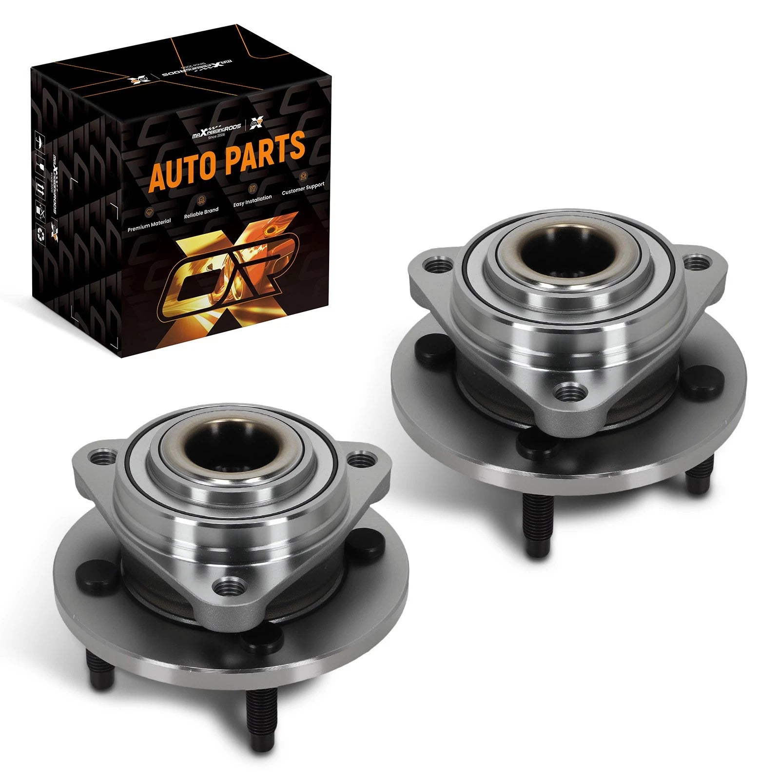 Pair Front Wheel Bearing Hub Assembly for Saturn Ion (2003–2007) 12413077