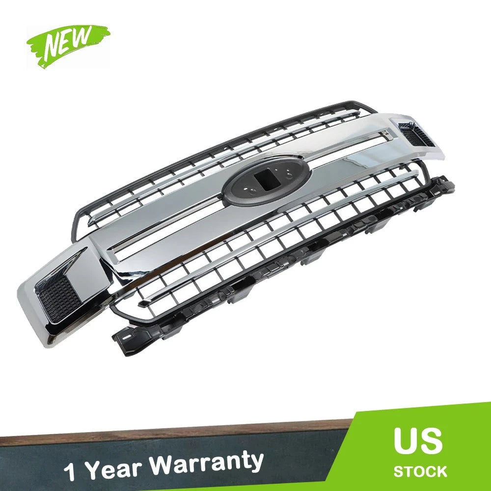 Front Bumper Grille Mesh Chrome for Ford F-150 (2018–2020) Jl3z-8200-ea