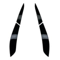 Rear Tail Light Eyebrow Cover Trim for VW Golf 6 MK6 2008-2013 Glossy Black