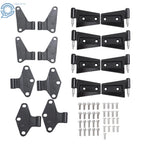 Set of 2 Body Door Hinges for Jeep Wrangler JK (2007–2018) Black Powder Coat