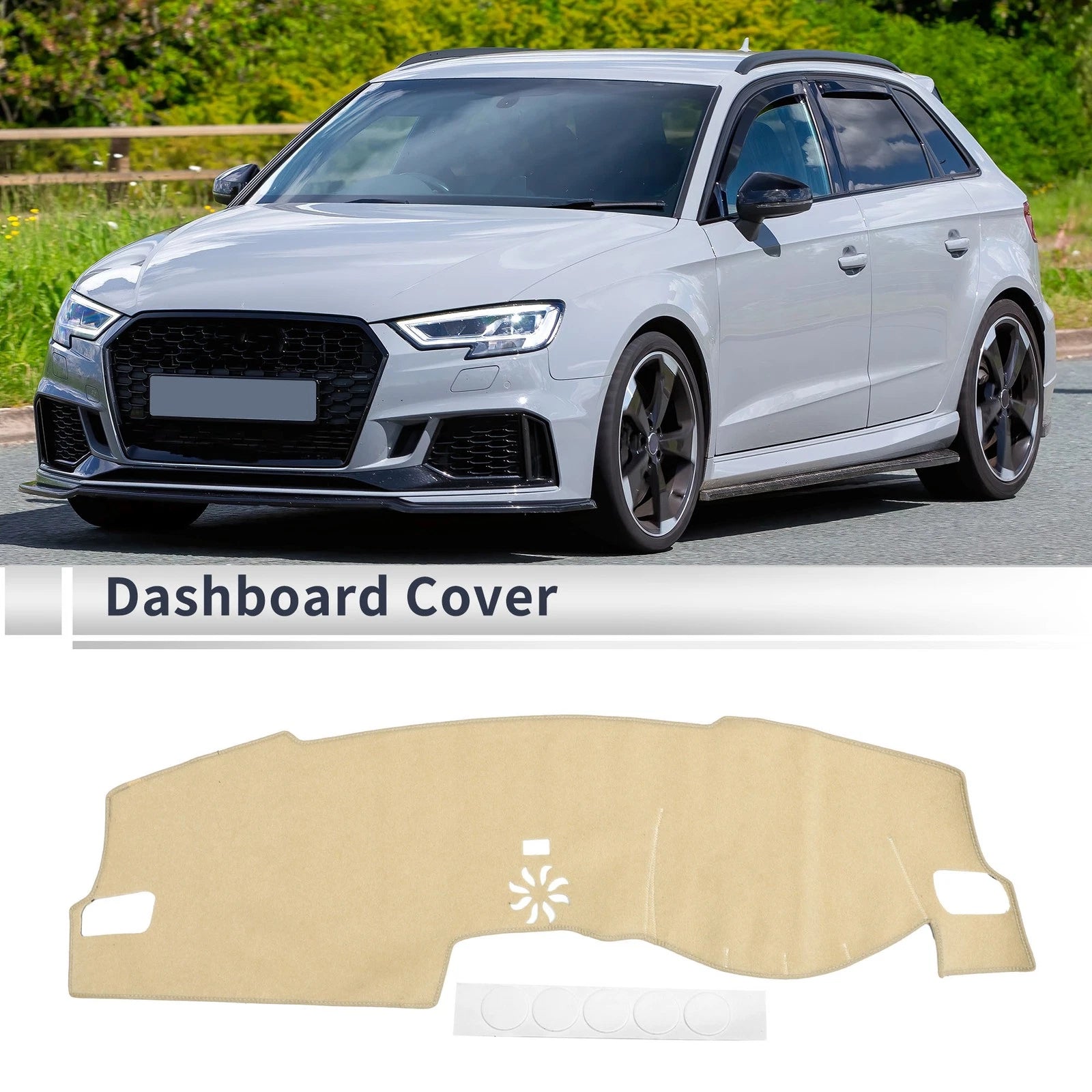 Dashboard Cover Mat for Honda Civic FL5 (2022–2024) Sun Protector Beige