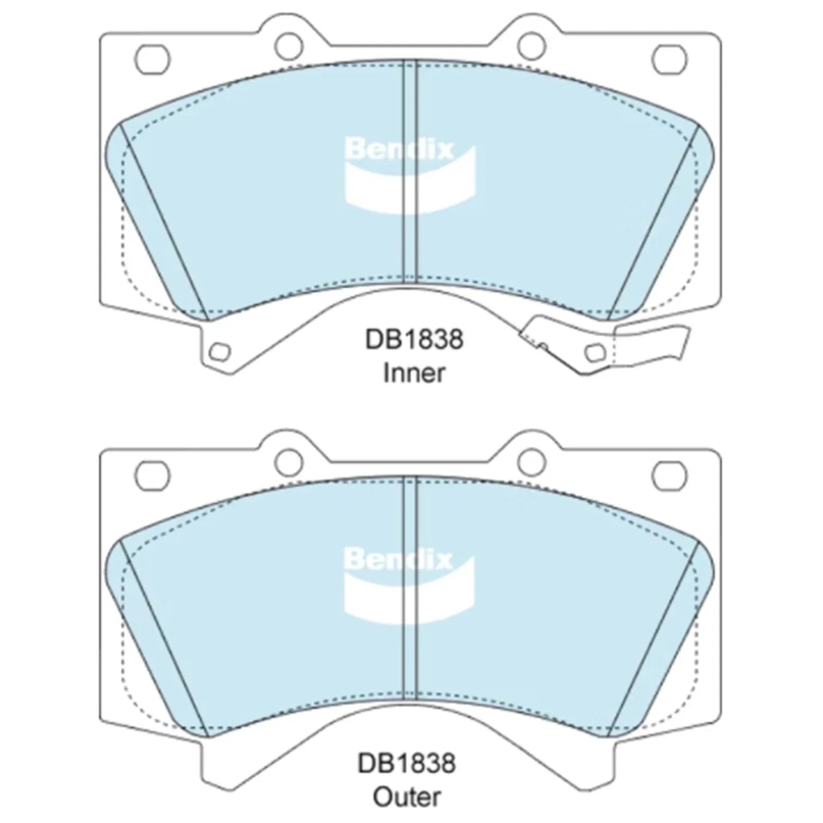 HD Front Disc Brake Pad Set for Landcruiser URJ202 UZJ200 VDJ200 2007~21