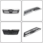 Grille Bumper for Subaru Impreza (2012–2014) Silver Shell Black