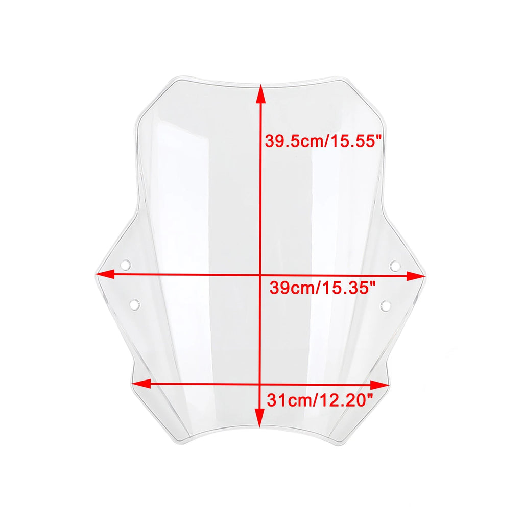 Adjustable Wind Screen Windshield for Universal Motorcycle (22MM 25MM 28MM)