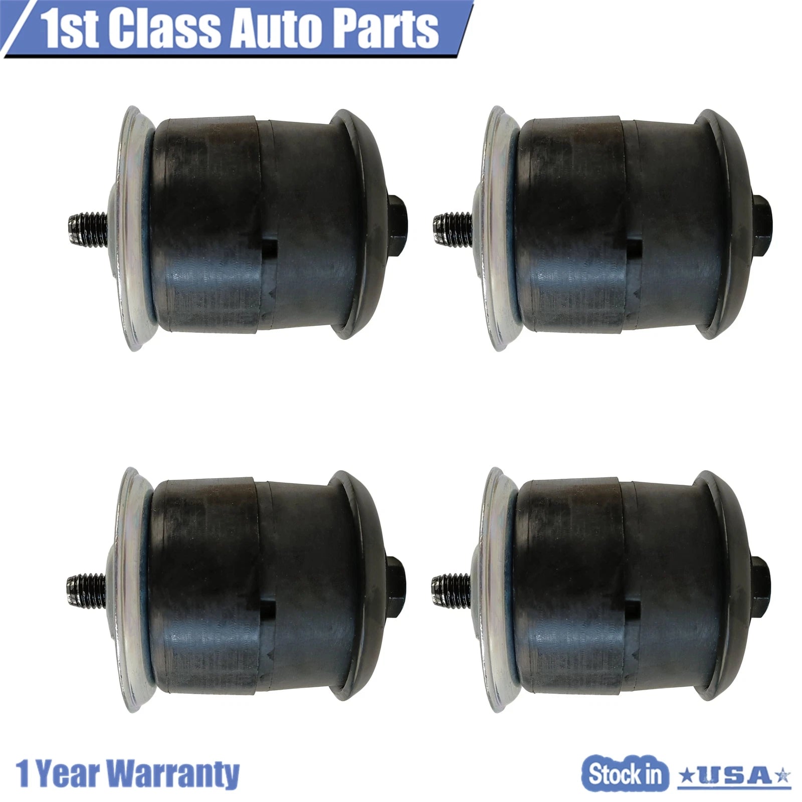 Set of 4 Front Body Mounts for Dodge Dakota Durango (1997–2004)