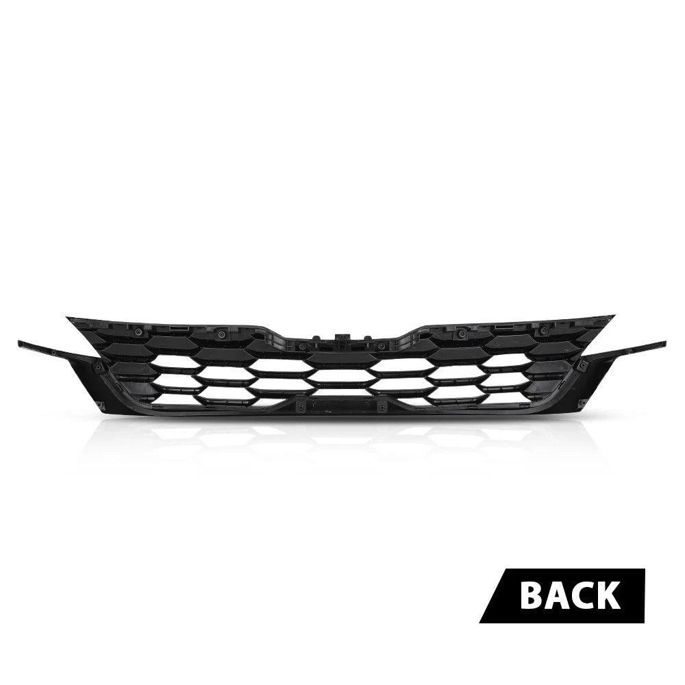 Front Bumper Upper Grille for Kia Seltos (2020–2023) Black Chrome