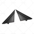 Matte Black Rear Mirror Triangle Trim Plate for Fiat 500 (2012–2019)