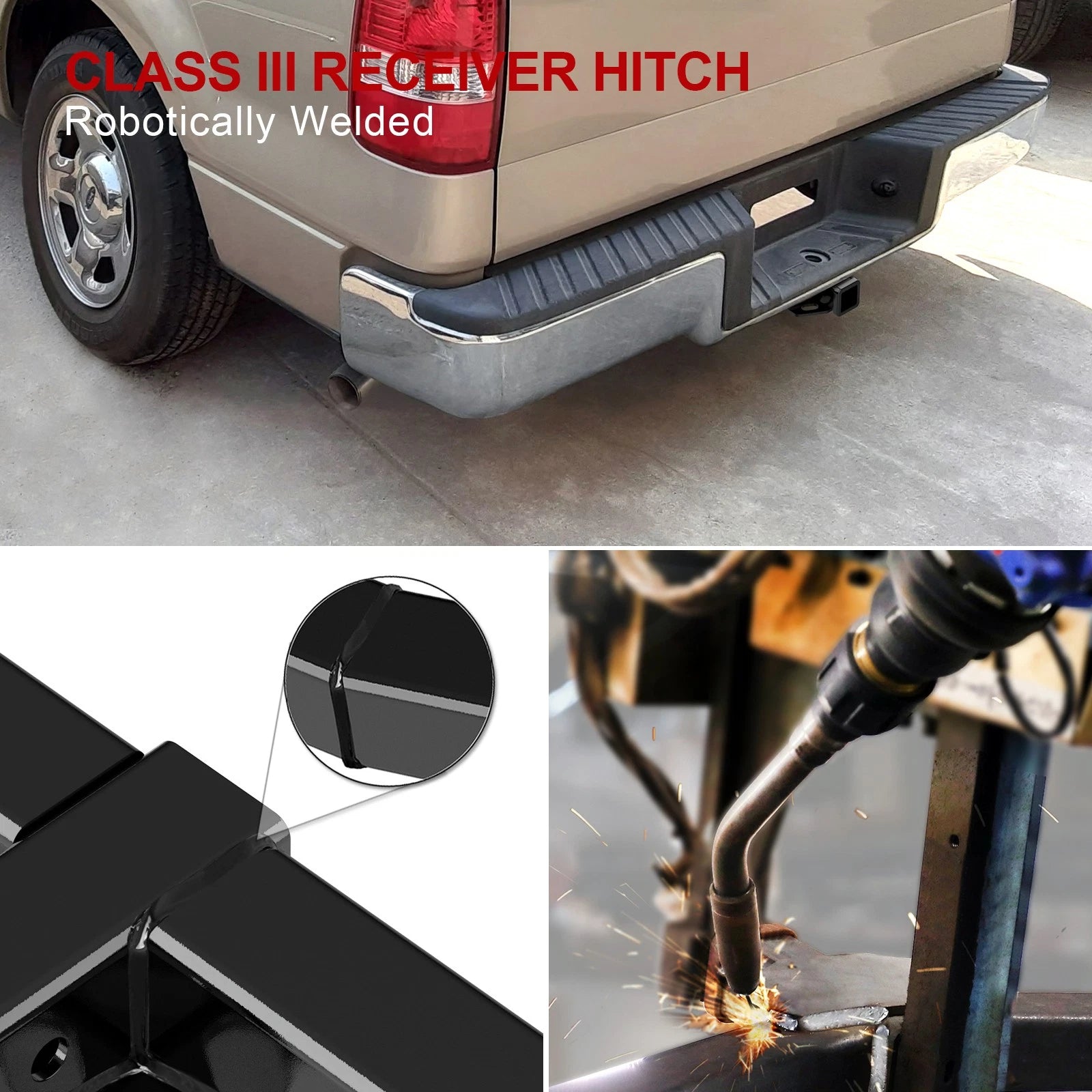 2 Inch Trailer Hitch Receiver for Ford F-150, Lincoln Mark LT (2006–2008)