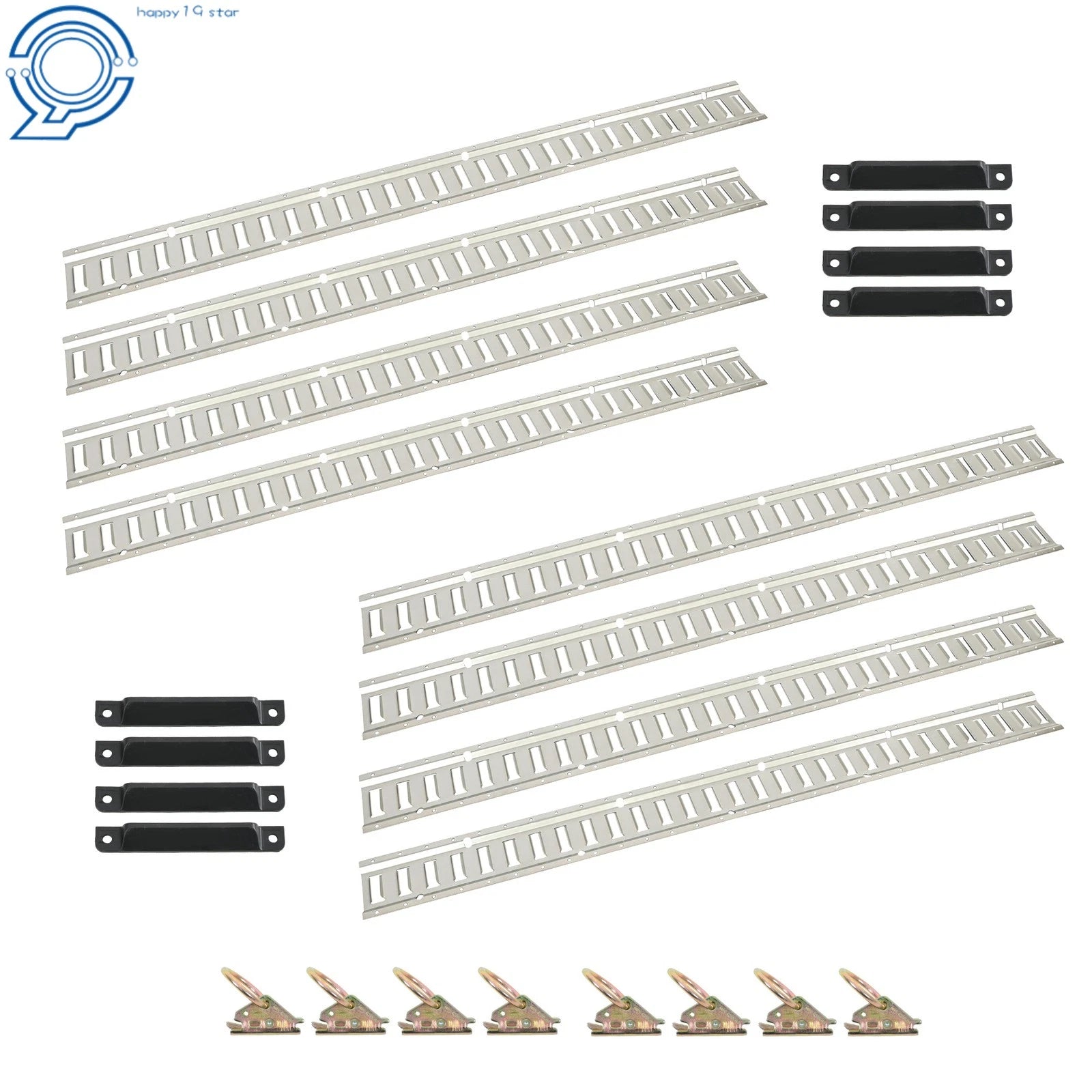 24PCS E Track Rail Tie-Down Kit for E-Track Systems (Fits Various Models)