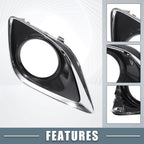 Set of 2 Fog Light Grille Covers for Toyota Venza (520400T010, 520300T010)