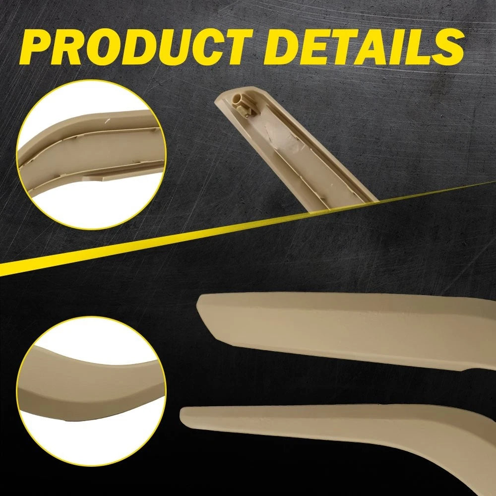 2X Inner Door Panel Handle Trim Cover for BMW X1 (2009–2016) Beige