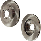 Front Brake Disc Set for Honda Civic (1990–2005) Plain Surface