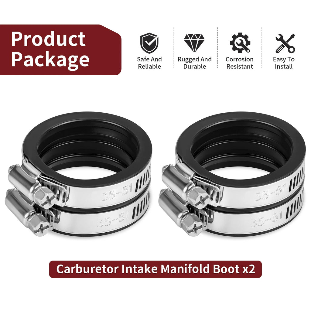 Carburetor Intake Manifold Boots for Honda Shadow 700 VT700C (1984–1987)