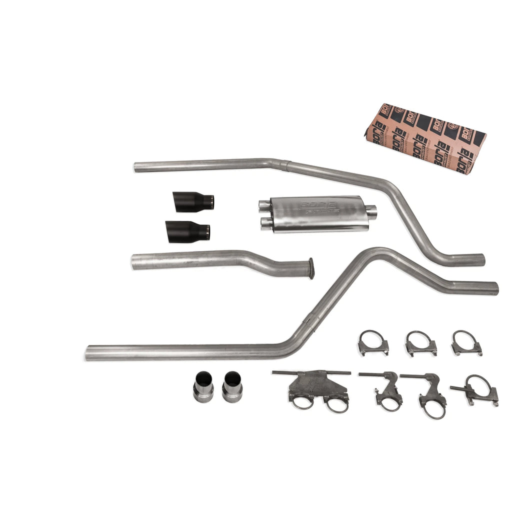 3" Dual Exhaust Kit for Dodge Ram 1500 (2019–2025) - Borla Pro SS Muffler DBW Tip