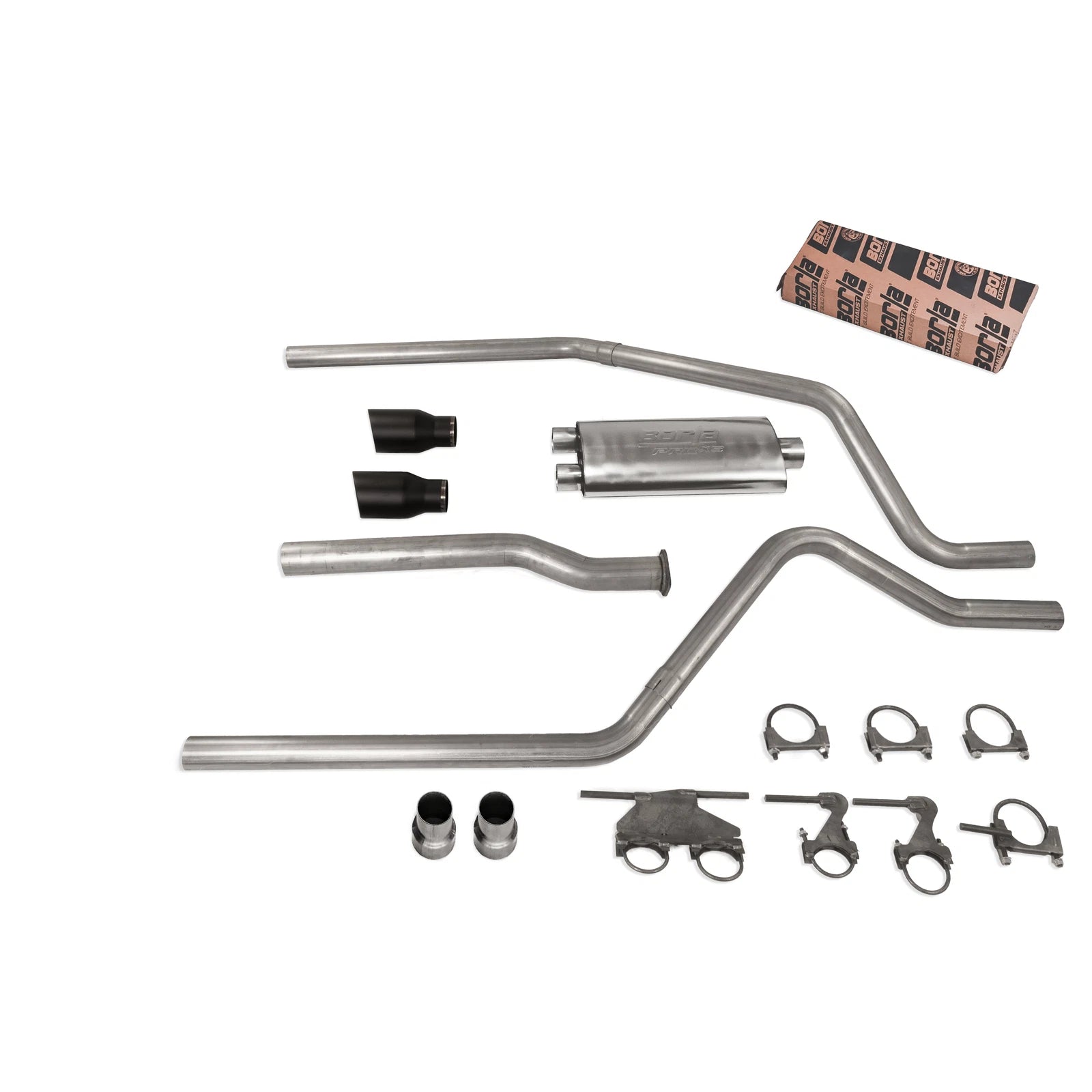3" Dual Exhaust Kit for Dodge Ram 1500 (2019–2025) - Borla Pro SS Muffler DBW Tip