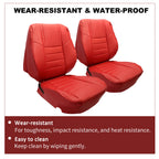 Set of 2 Red Seat Covers for Dodge Challenger (2011–2014)