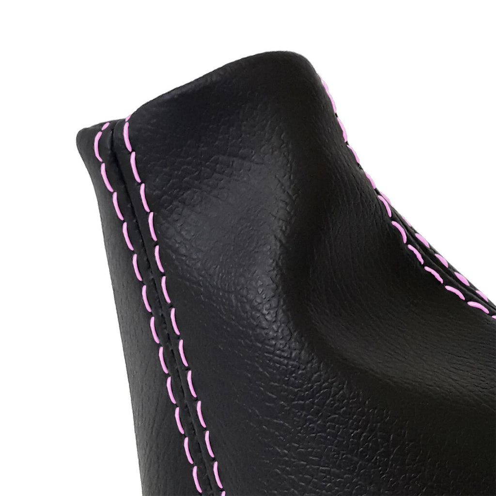 Automatic Shift Boot for Audi Q5 (2009–2017) - Leather Synthetic, Pink Stitch