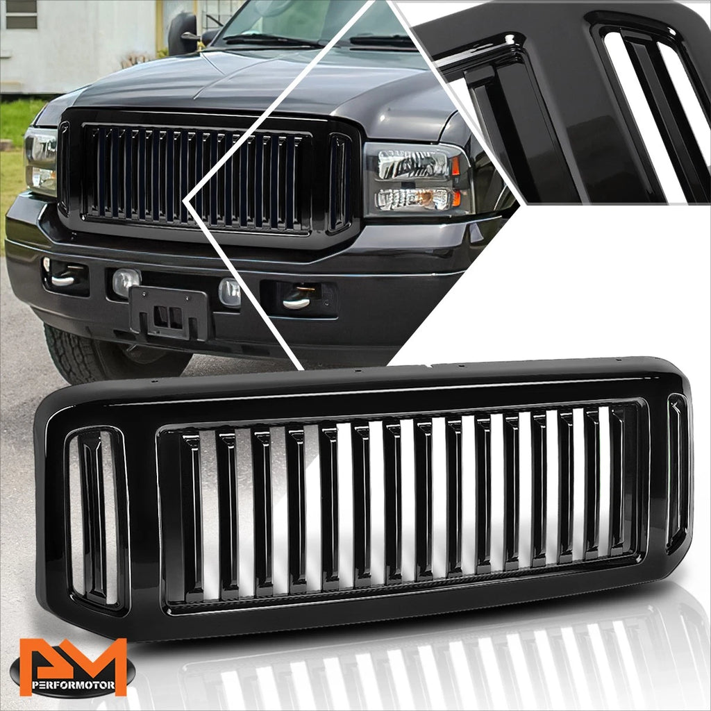 Vertical Fence ABS Front Bumper Grille Frame for Ford F250-F550 (2005–2007)