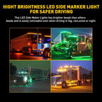 20x LED Marker Lights for Truck Trailer (3/4")
