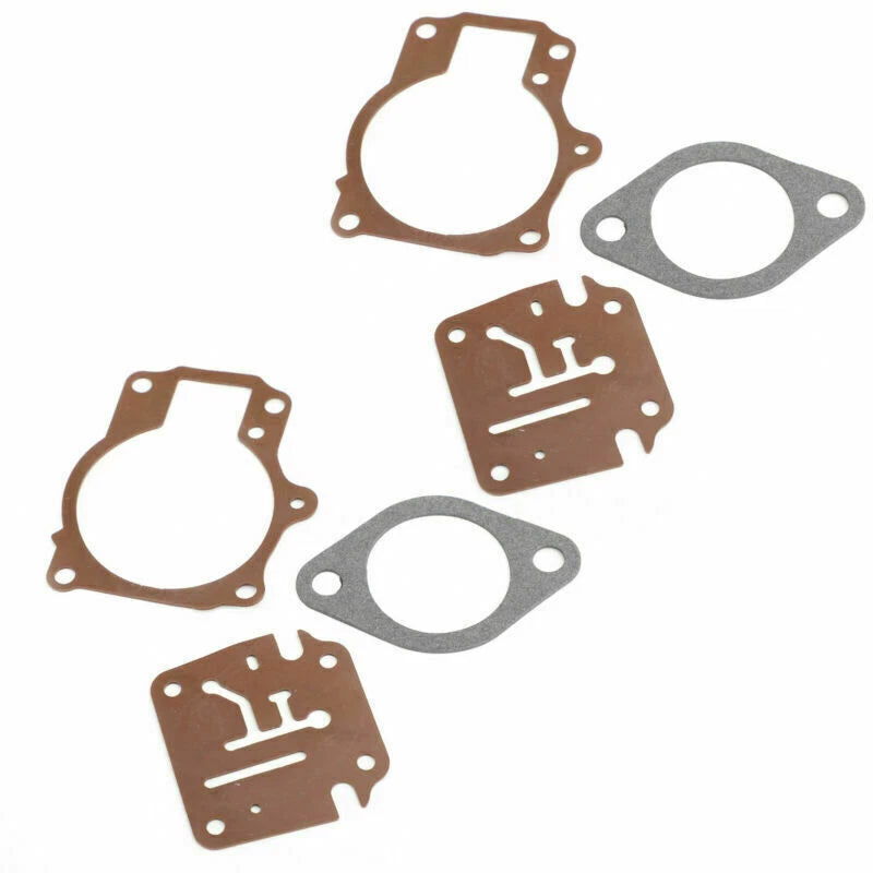 2X Carburetor Rebuild Kit w/ Float for Johnson Evinrude (18-25, 396701)