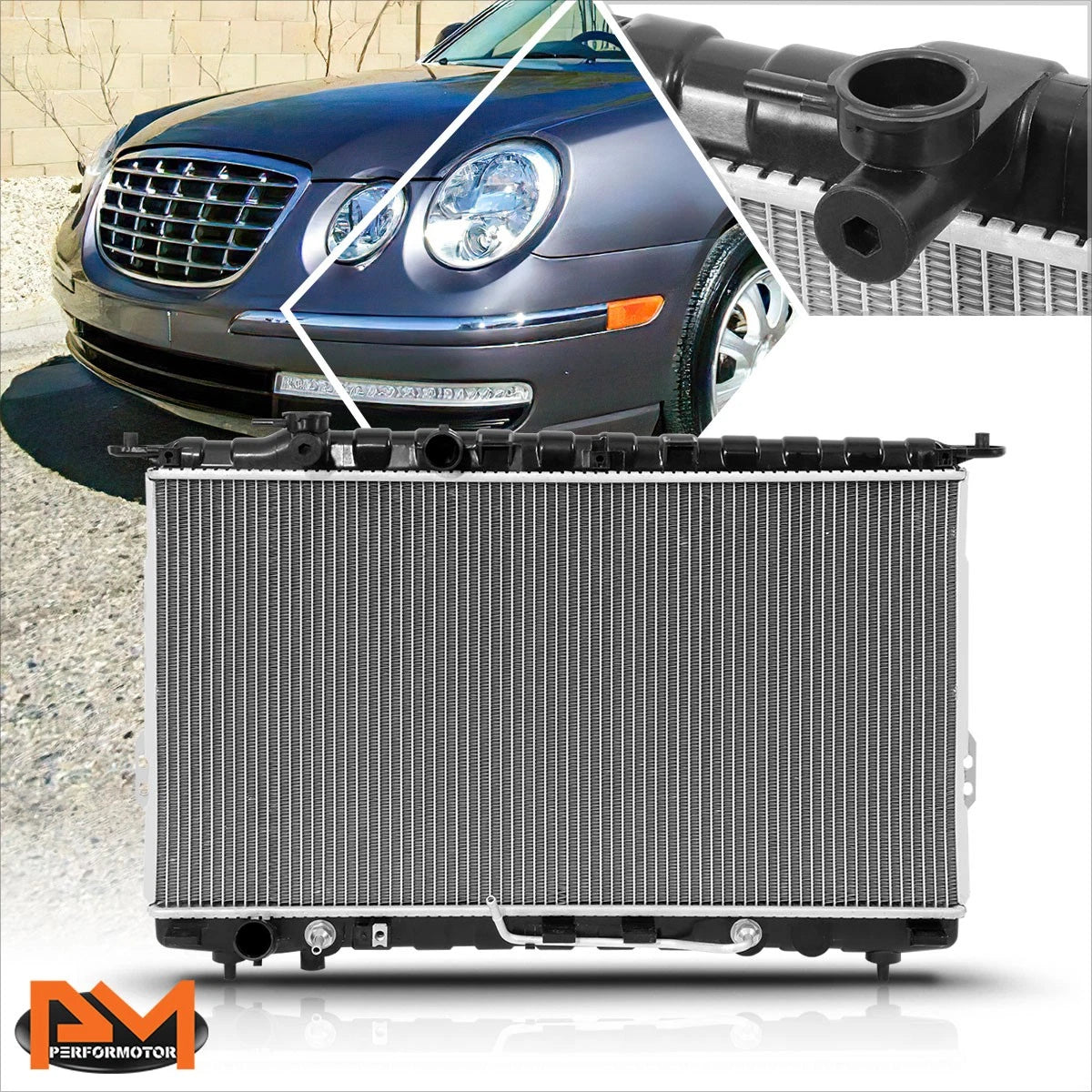 Aluminum Core Cooling Radiator for Amanti 2004–2006 3.5L V6 DPI-2790
