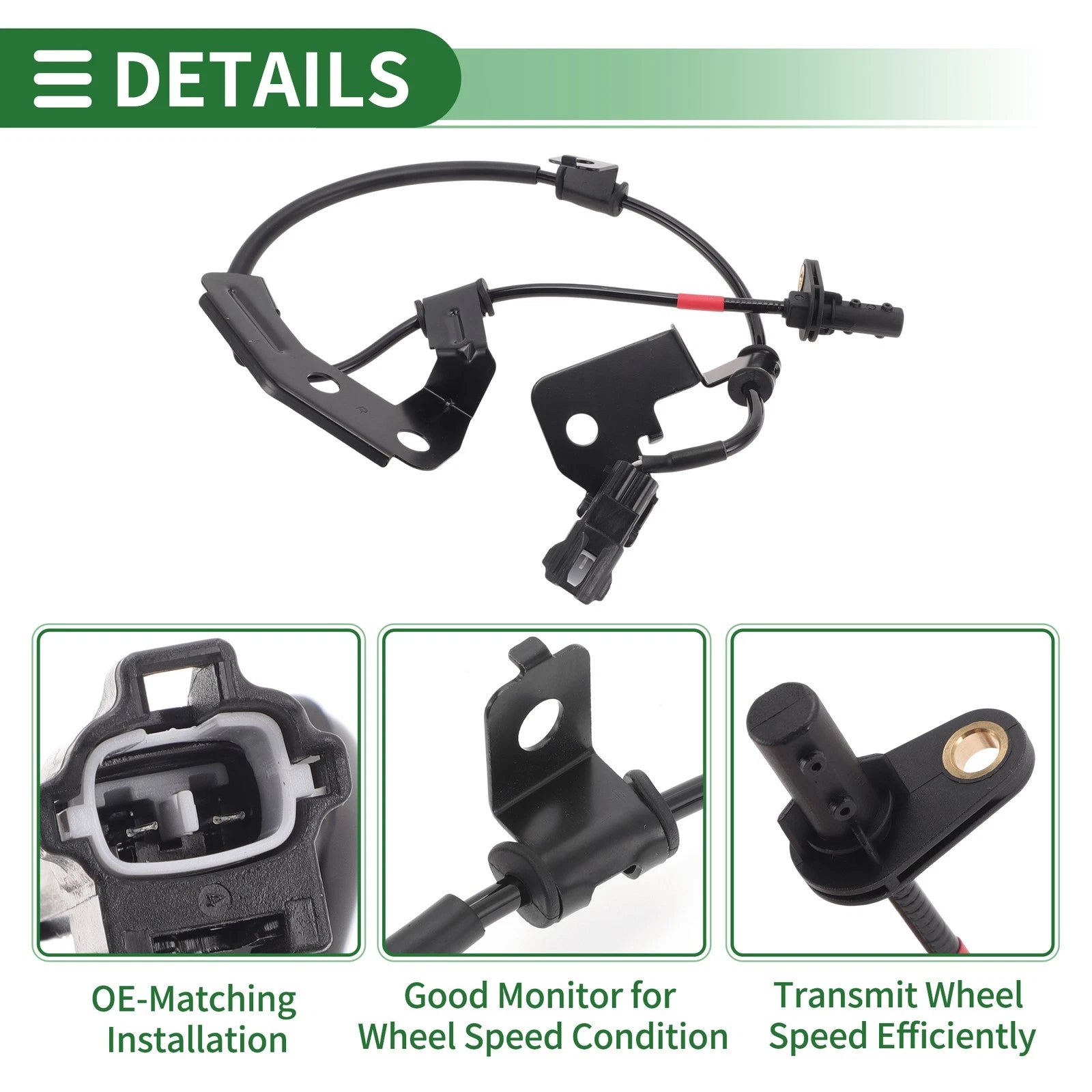 ABS Wheel Speed Sensor No. 956812W000 for Hyundai Santa Fe (2013–2018)