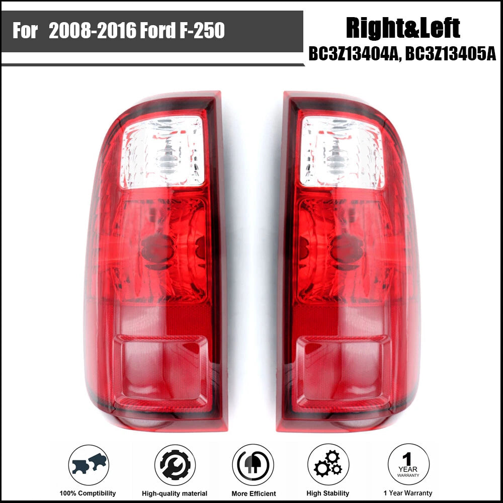 Halogen Tail Lights for Ford F-250 Super Duty (2008–2016) Left & Right
