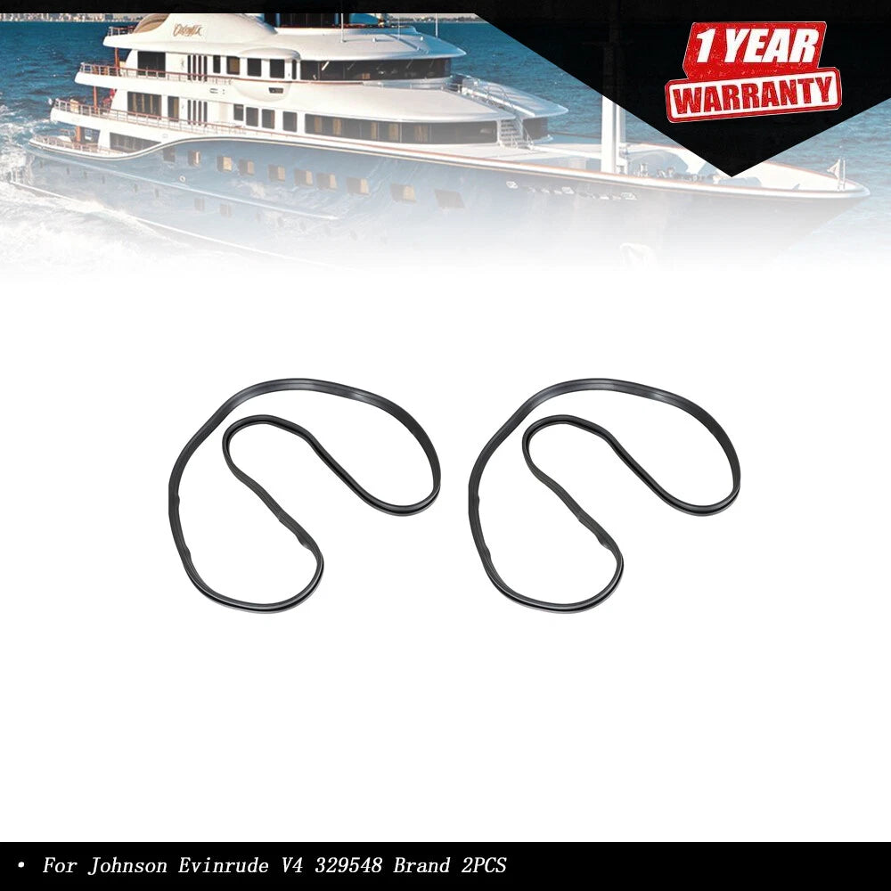 2X Cowl Glass Hood Rubber Seal for Johnson Evinrude V4