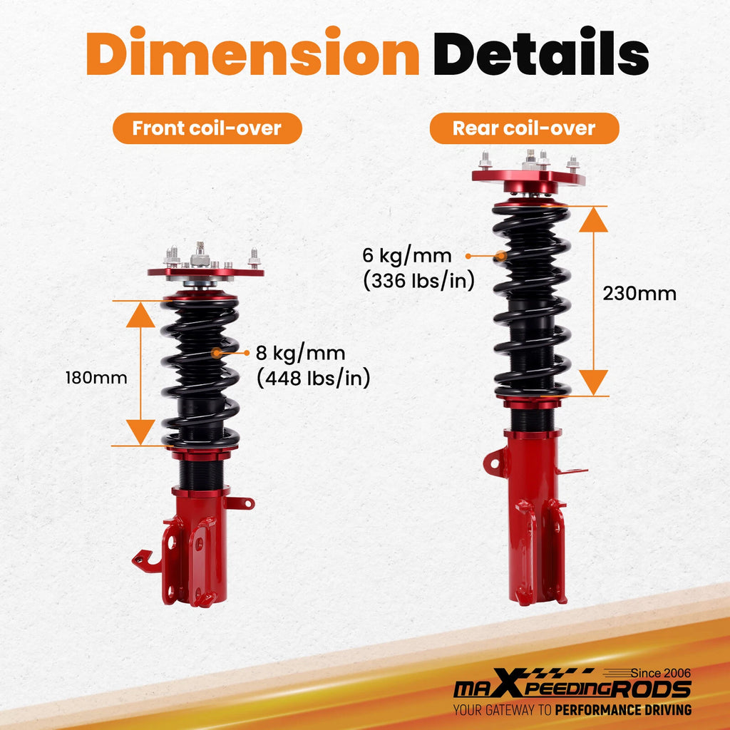 Coilover Suspension Kit for Toyota Corolla (1987-2002)