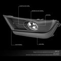 2X Clear Lens Fog Lights for Honda CR-V (2017–2018) w/Switch & Bezels