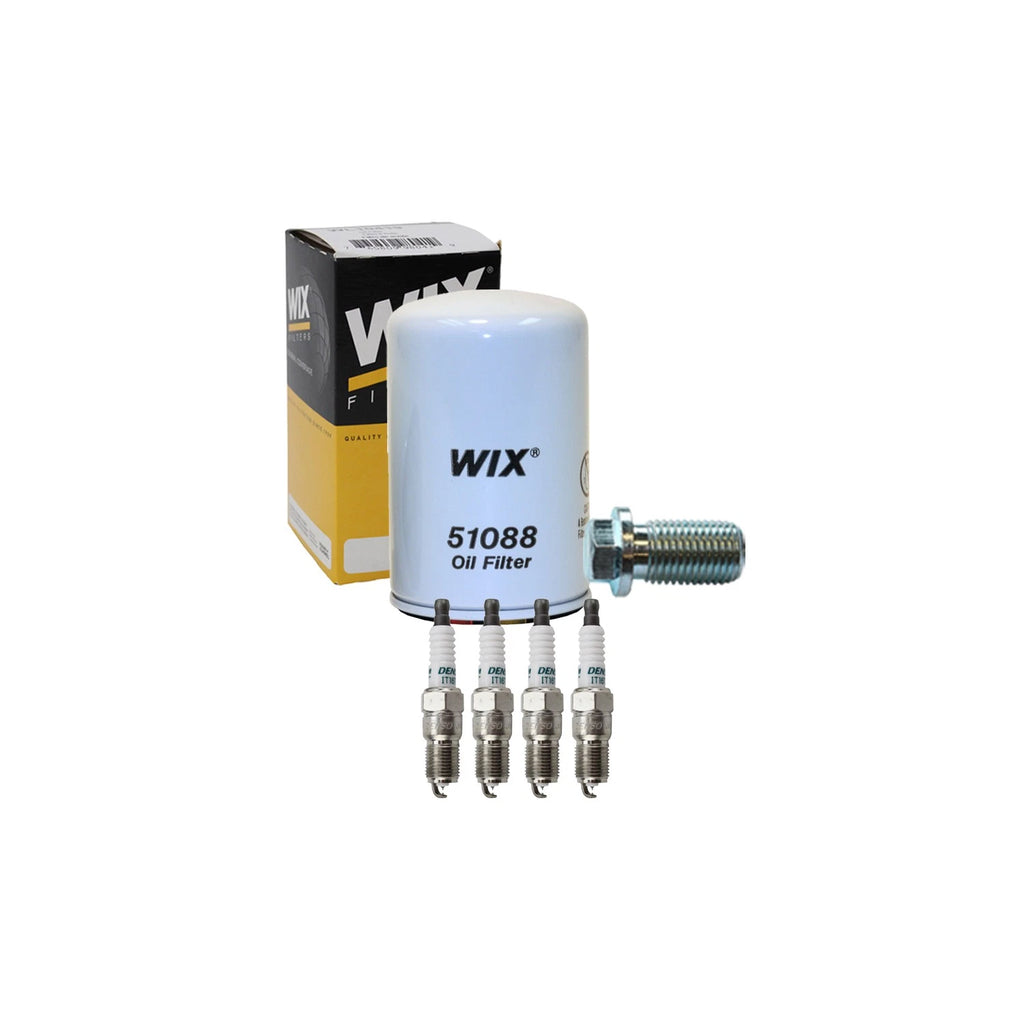 Wix Engine Oil Filter & Denso 4 Iridium TT Spark Plugs for W201 190E (1982–1993)