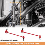 2pc Front Sway Bar Links for Chevrolet Impala Malibu Cadillac XTS (2014–2020)