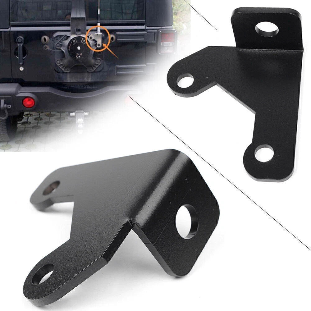 Steel Rear Tailgate Antenna Mount Brackets for Jeep Wrangler JK (2007–2018)