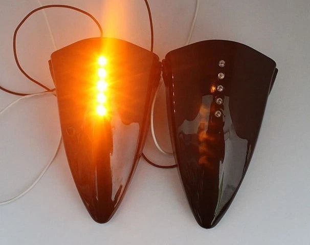 LED Side Mounted Rear View Mirrors for Suzuki Honda Kawasaki Yamaha (Bike)
