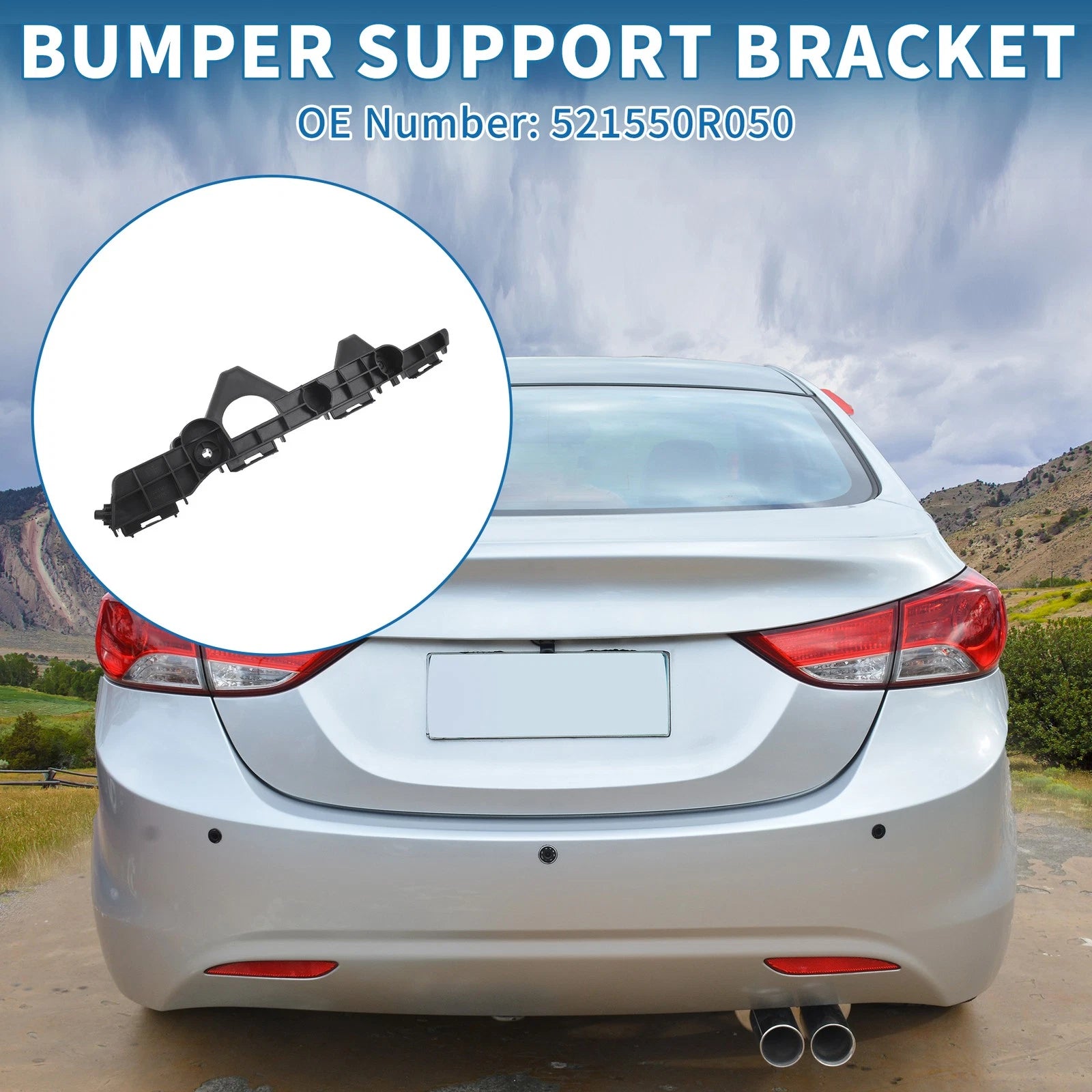 Right Rear Bumper Retainer Bracket No.521550R050 for Toyota RAV4 (2016–2018)