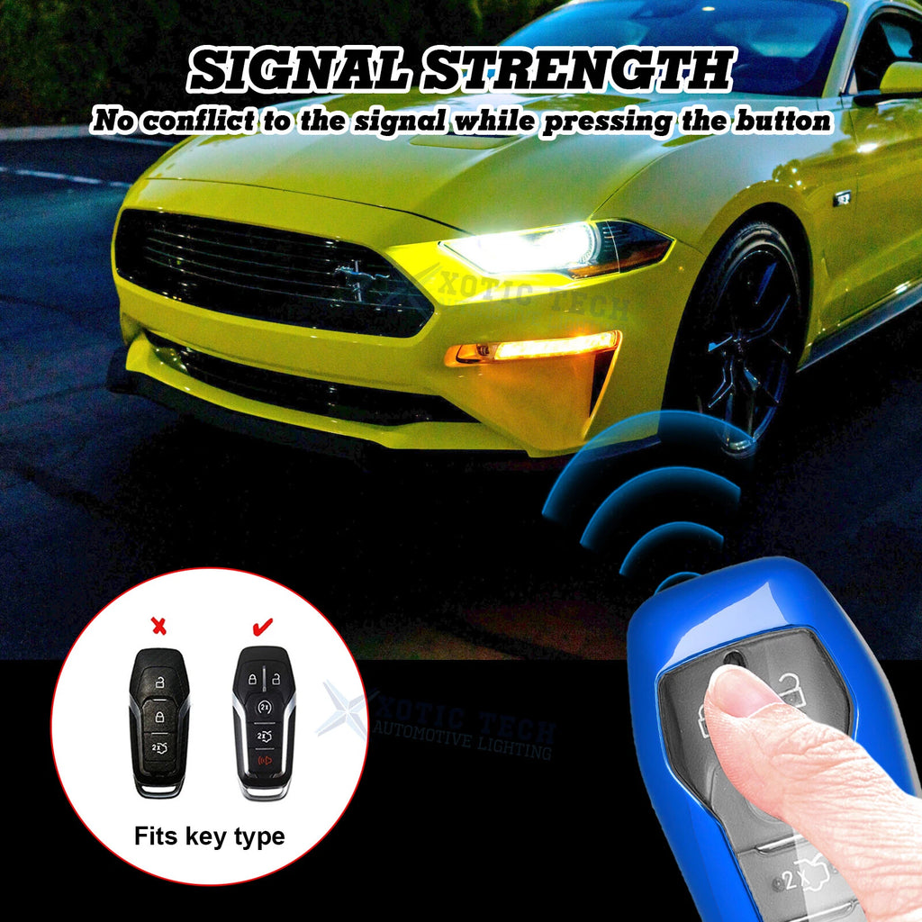 TPU Full Seal Remote Smart 3-Button Key Cover for Ford/Lincoln (2010-2020)