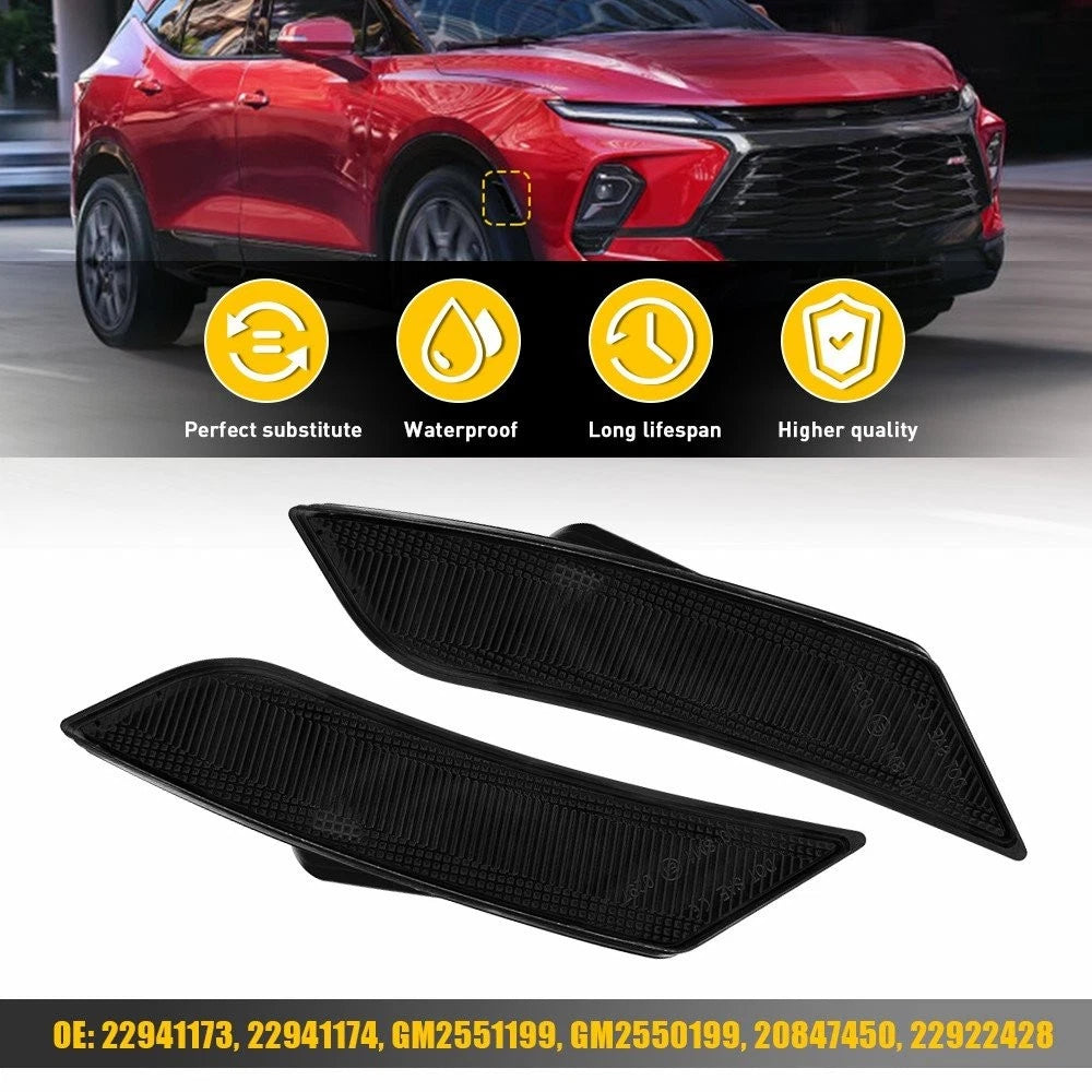 Smoked Lens Front Side Marker Light Housings for Cadillac ATS (2013–2014) & XT5 (2017–2024)