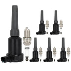 Set of 6 Ignition Coils & Spark Plugs for Jaguar Vanden Plas XJ6 XJR (1995–1997)
