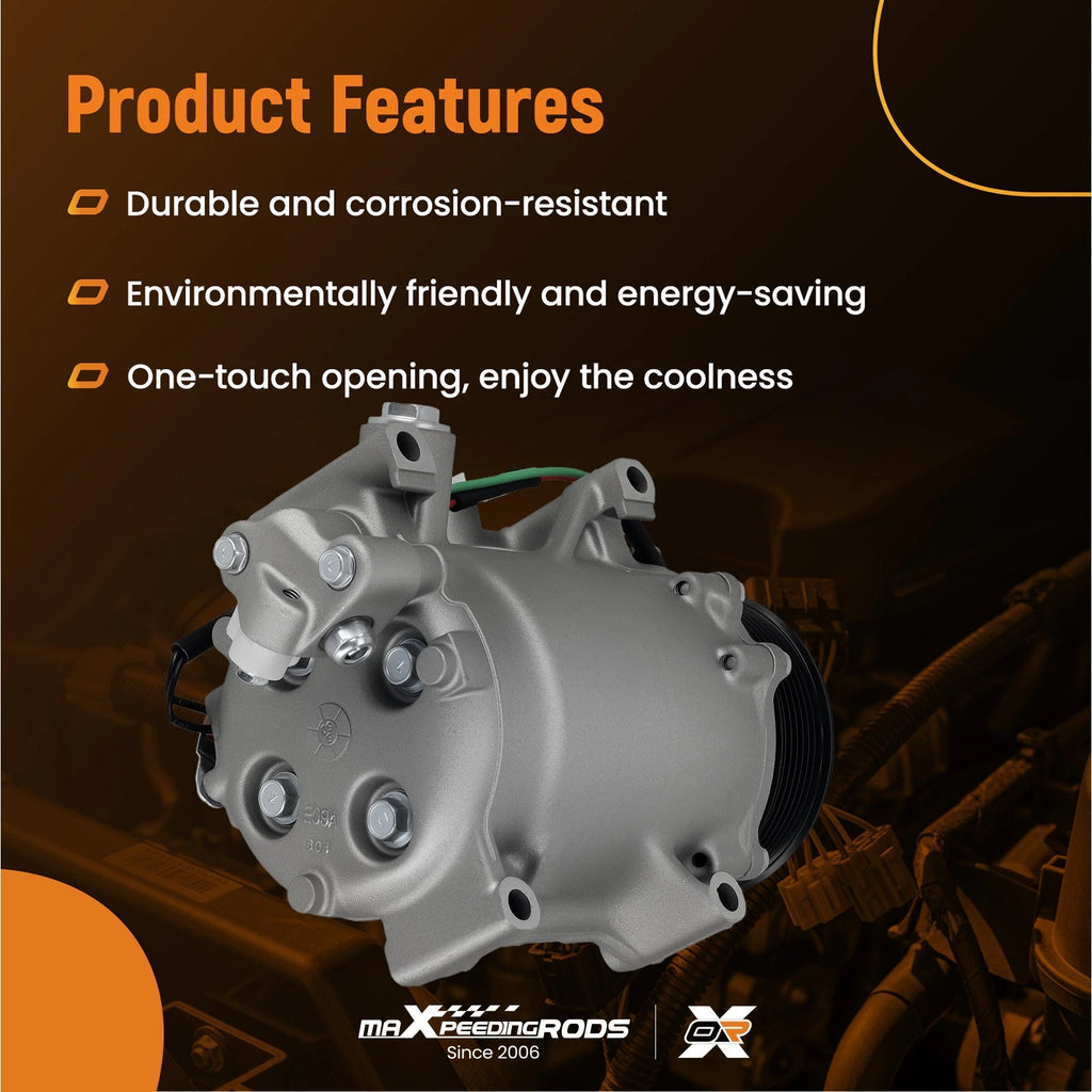 A/C Compressor for Honda CR-V 2.4L (2007-2015) Acura RDX (2007-2012)