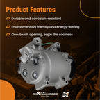 A/C Compressor for Honda CR-V 2.4L (2007-2015) Acura RDX (2007-2012)