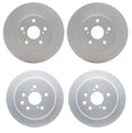 Set of 2 DFC Front and Rear Disc Brake Rotors for Lexus IS250 (2006–2015)