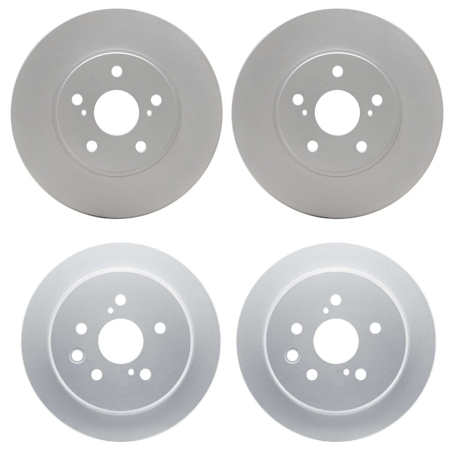 Set of 2 DFC Front and Rear Disc Brake Rotors for Lexus IS250 (2006–2015)
