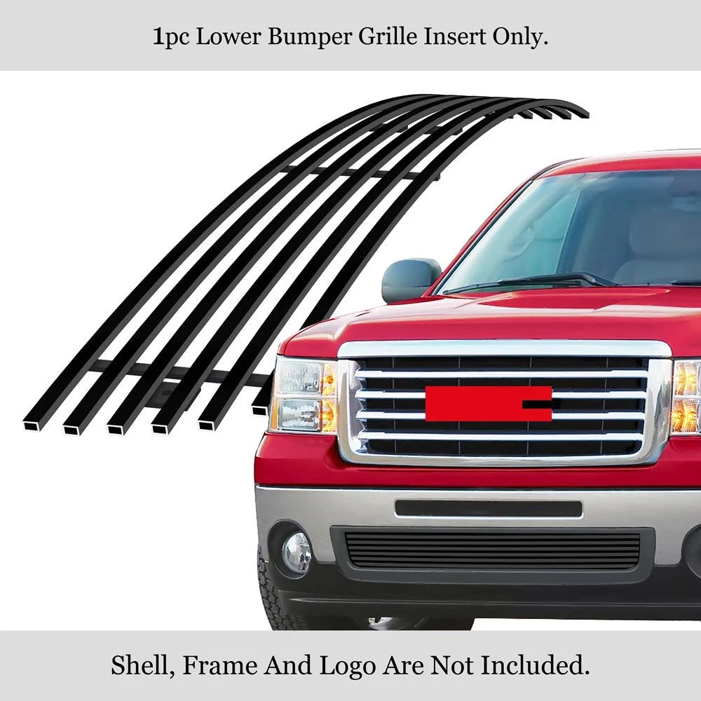 Lower Black Billet Grille Insert for GMC Sierra 1500/Denali (2007-2013)